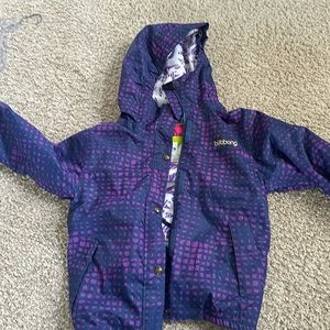 Girls purple ski jacket